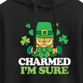 thumbnail image 3 of Garfield - Charmed I'm Sure - Juniors Cropped Pullover Hoodie, 3 of 5