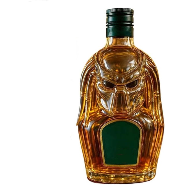 Whiskey Decanter Set Transparent Glass Bottle With Stopper For Whiskey Enthusiasts Home Bar Accessories Unique Design Gift Idea 0.77 Lb