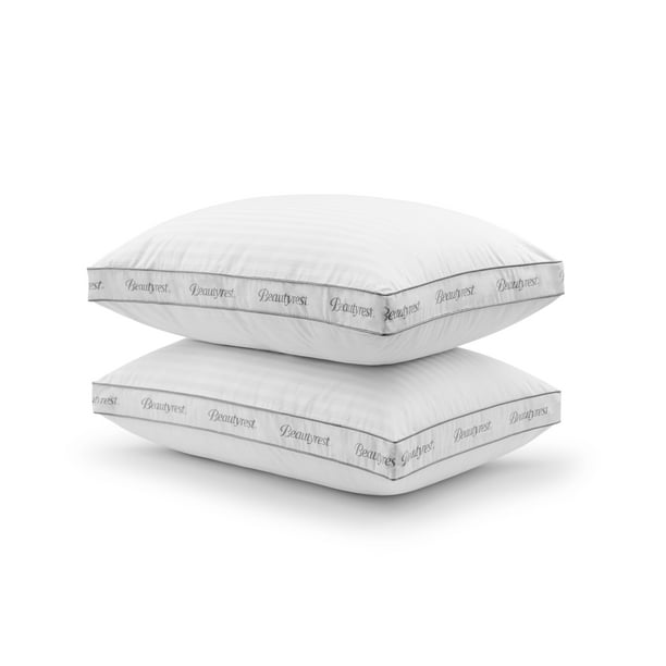 Beautyrest Signature Gusset Memory Foam Bed Pillow, 2 Pack, Standard