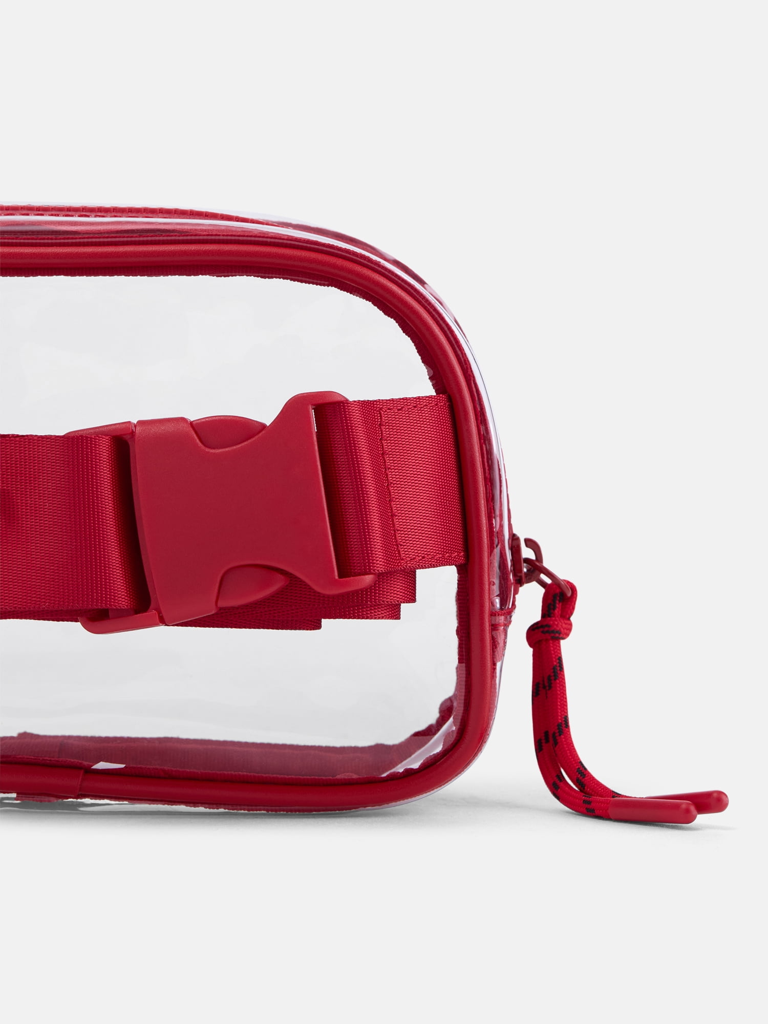 No Boundaries Women's Game Day Clear Fanny Pack, Red