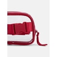thumbnail image 3 of No Boundaries Women's Game Day Clear Fanny Pack, Red, 3 of 5