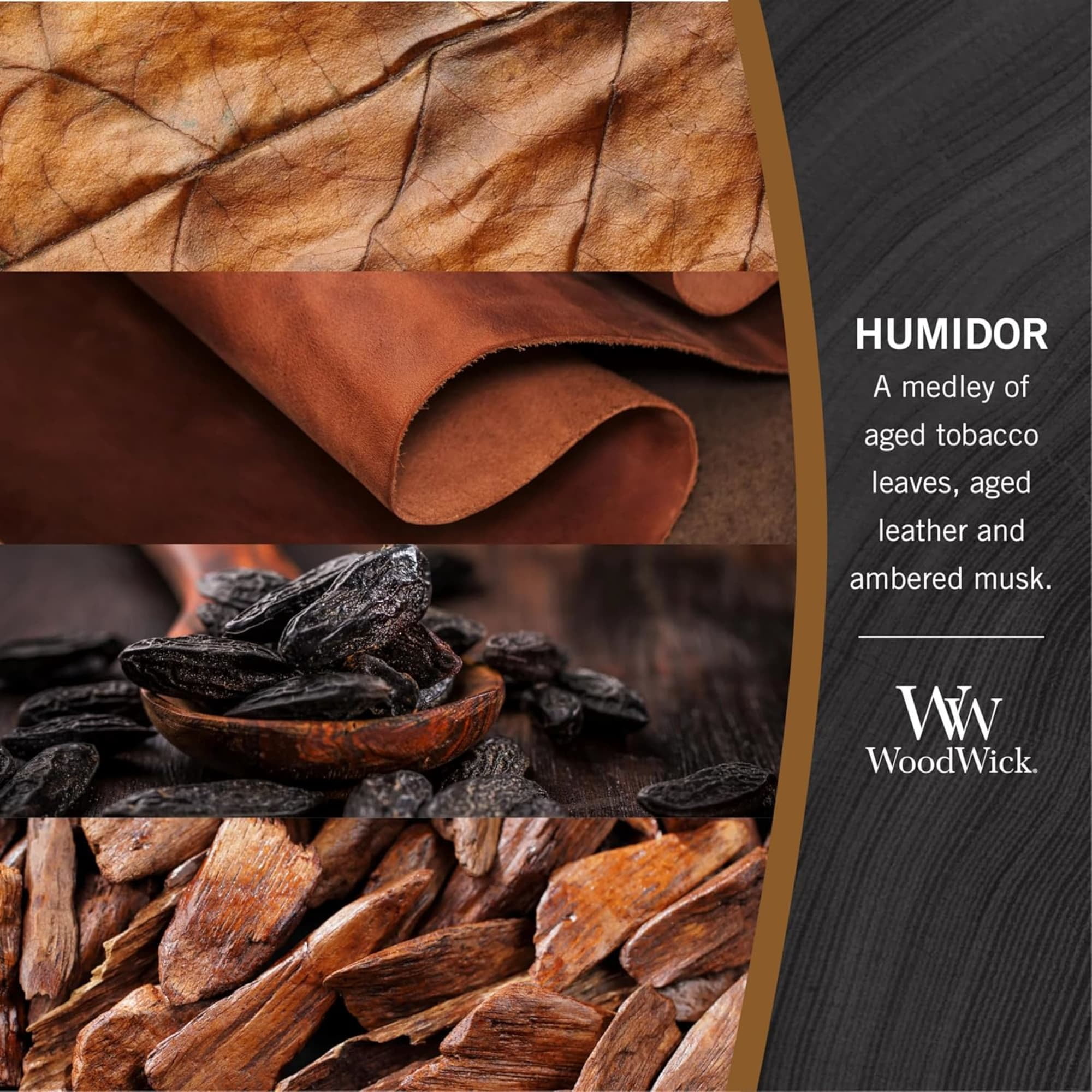 WoodWick Humidor Large Hourglass Candle