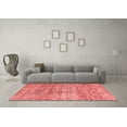 thumbnail image 3 of Ahgly Company Indoor Rectangle Abstract Red Modern Area Rugs, 5' x 7', 3 of 4