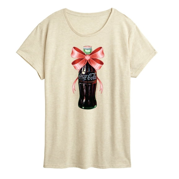 Coca-Cola - Vintage Coquette Coke Bottle - Ladies Short Sleeve Graphic T-Shirt