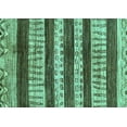 thumbnail image 1 of Ahgly Company Indoor Rectangle Abstract Turquoise Blue Modern Area Rugs, 2' x 4', 1 of 4