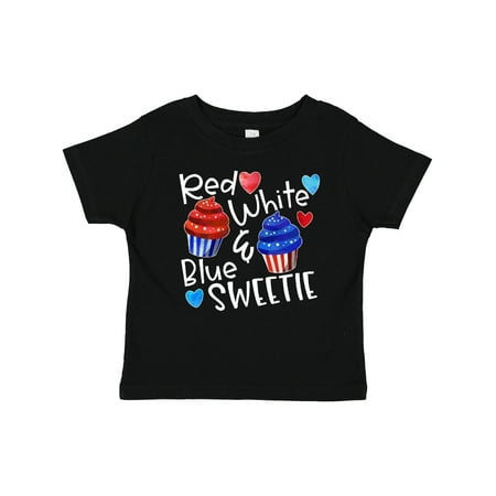 

Inktastic 4th of July Red White and Blue Sweetie Cupcakes and Stars Gift Baby Boy or Baby Girl T-Shirt