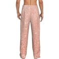 thumbnail image 3 of Balery Men'S Rose Gold Glitter Pants,Sleepwear Pants,Pajama Pants,Pj Bottoms Drawstring And Pockets-X-Large, 3 of 9
