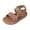 Brown, variant on Win s Way Boys' Soft Sole Sandals, Adjustable Strap Breathable, Toddler Kids 1-6 Years, Black
