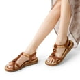 thumbnail image 6 of DREAM PAIRS Womens Summer Flat Sandals Comfortable Dressy Elastic Ankle Strap Casual Bohemian Sandals Shoes for Walking Beach, 6 of 6