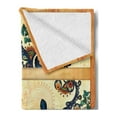 thumbnail image 2 of Batik Soft Flannel Fleece Throw Blanket, Oriental Vintage Paisley Pattern Eastern Motifs in Flat Boho Art Design, Cozy Plush for Indoor and Outdoor Use, 60" x 80", Multicolor, by Ambesonne, 2 of 5