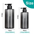 thumbnail image 2 of Botellas dosificadoras de champú reutilizables, paquete de 2, dispensador de champú y acondicionador con bomba, para ducha y baño, 300 ml y 500 ml, 2 of 7