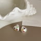 thumbnail image 4 of Pendientes de corazón de amor Salvador personalizados para mujer 1,7 cm x 1,7 cm plata, 4 of 10