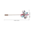 thumbnail image 2 of IDEANATEGRATE Floral Con Incrustaciones De Circonita Multicolor Para Y Accesorios Elegantes, 2 of 8