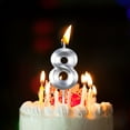 thumbnail image 2 of Multicolor 3D Extended Big Number Birthday Candles - Ideal Cake Topper for Any Celebration, 2 of 6
