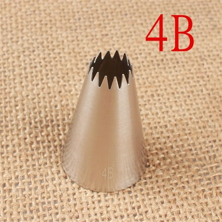 

4B# Icing Piping Pastry Nozzle Tips Baking Tools Cream Cake Decorating Set Stainless Steel Nozzles Cupcake