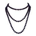 thumbnail image 1 of Qarigey Collar de perlas, joyería estética, suéter personalizado único, accesorios para mujer, decoraciones de boda, collares en capas para mujer Ropa, zapatos y accesorios Miscelánea Negro, 1 of 6