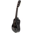 thumbnail image 3 of Guitarra acústica de 21 pulgadas, tamaño pequeño, portátil, de madera, para niños (negro), 3 of 7