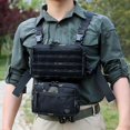 thumbnail image 3 of Chaleco táctico para exteriores 1000D, bolsa militar, CS Wargame Chest Rig Airsoft Magazine Holster Molle System, mochila de nailon para hombre EDC X623D, camuflaje oscuro, 3 of 5