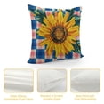 thumbnail image 4 of Nawypu  Throw Pillow Covers Sunflower Buffalo Grid Truck Rustic Farmhouse Decorative Square Cushion Covers for Couch Sofa Living Room Outdoor Party,, 4 of 5