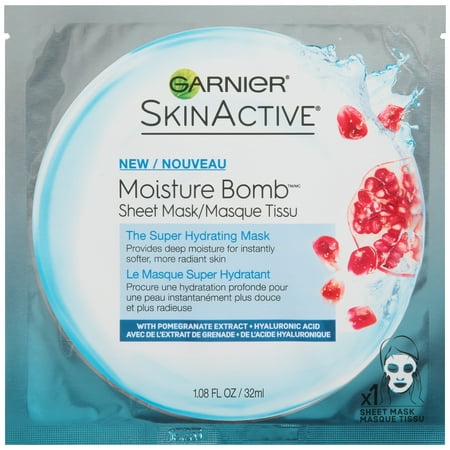 Garnier SkinActive Super Hydrating Sheet Mask, Hydrating, 1.08 fl. (The Best Hydrating Face Mask)