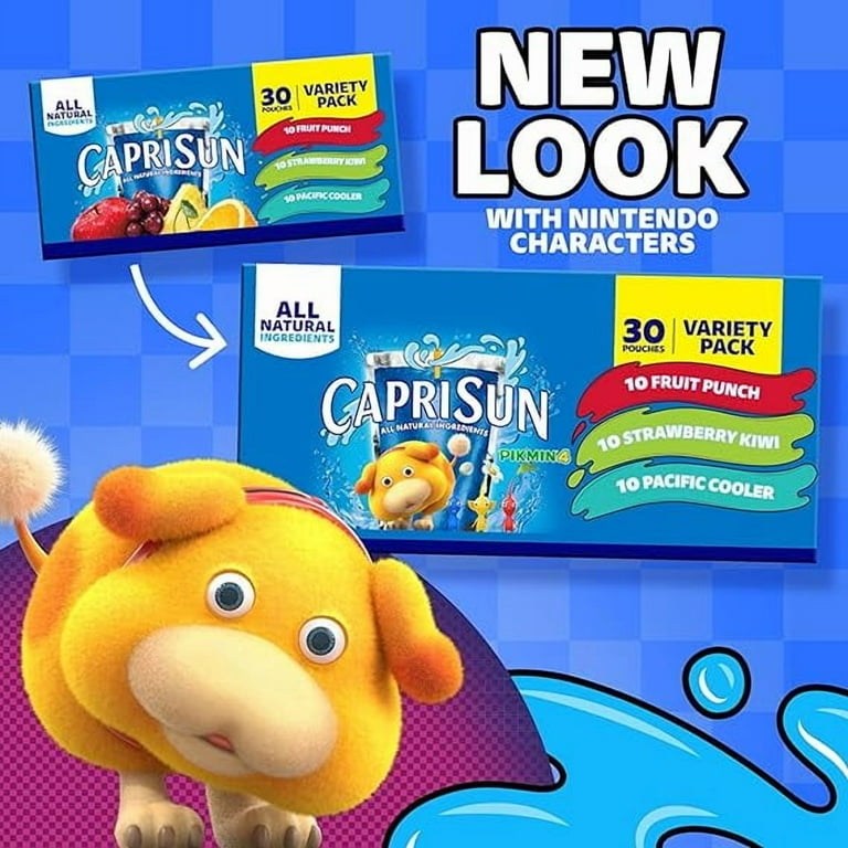 Capri Sun Variety Pack, Fruit Punch, Strawberry Kiwi And Pacific
