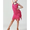 thumbnail image 3 of Vintage Beaded 20s 1920's Flapper Great Gatsby Style Party Dresses Pink, 3 of 5