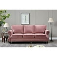 thumbnail image 4 of Uspridefurniture Feingold 3 Piece Velvet Living Room Set, Sofa Loveseat Chair, 4 of 7