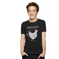thumbnail image 3 of Tstars Kids' Guess What? Chicken Butt Graphic T-Shirt - Funny & Sarcastic Unisex Youth Tee - Ideal Humorous Gift - High-Quality Print - Comfortable 100% Cotton Apparel, 3 of 6