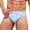 Blue, variant on XDZJLR Swim Briefs Men Summer Printed Swimwear Shorts Slim Swimsuit Briefs Comfy Beachwear Blue
