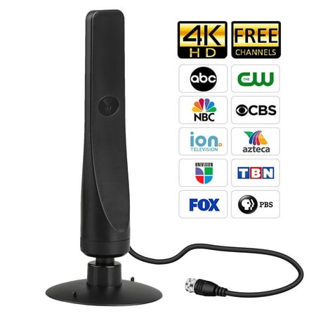 HD Digital TV Antenna for ATSC TV Television Reception, EEEkit Portable with High Power Magnet Stand, Works Indoors and Outdoors,1080p, 80 Miles