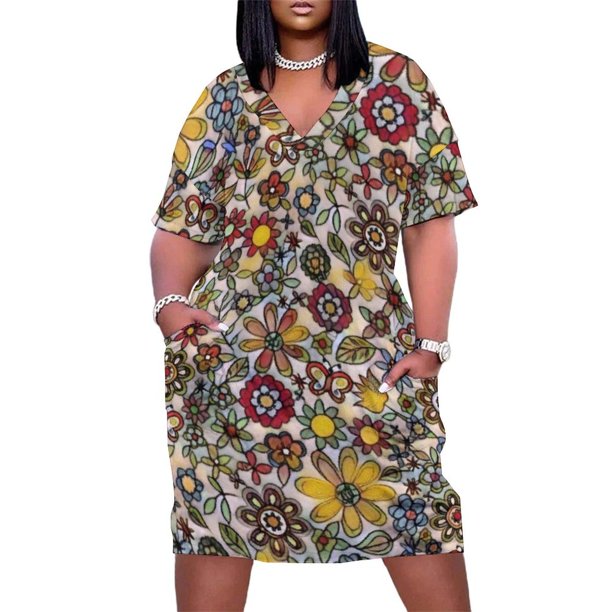 Vestido largo con bolsillos sueltos Flutterbies, vestidos de moda de verano para mujer