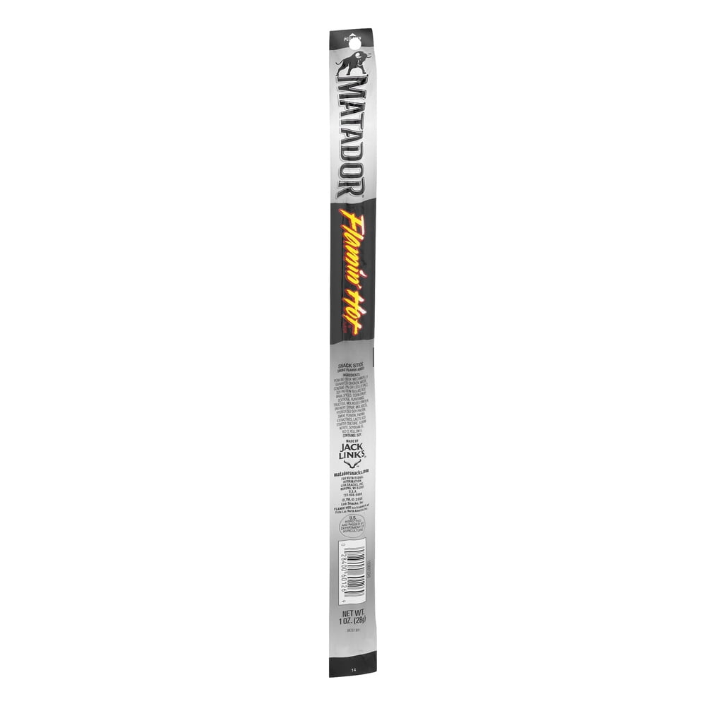 Matador Flamin Hot Snack Stick 1 oz. Wrapper