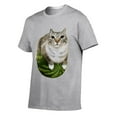 thumbnail image 4 of Cute Cat & Watermelon Print T-shirt Playful Summer Style, 4 of 9