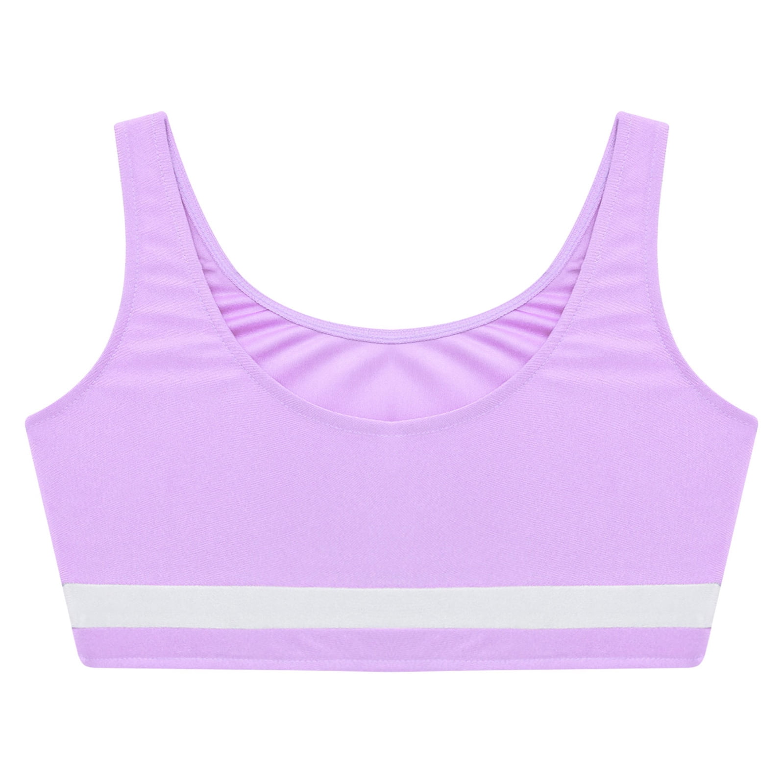 Crop Top Sport Tie-dye Pour Fille - Danse, Yoga, Fitness - Taille Enfant 4 à 14 Ans En Polyester