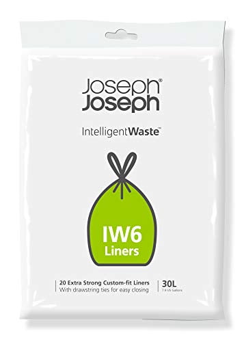Joseph Joseph Intelligent Waste IW6 General Waste Liner Trash Bags for Totem Max 
