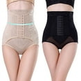 thumbnail image 2 of Pantalones abdominales de cintura alta para posparto para mujer Pantalones moldeadores de cuerpo con hebilla de tres filas y refuerzo de cuerpo Body-Beauty Pantalones abdominales ajustados, 2 of 6