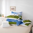 thumbnail image 4 of YST 7Pcs Horses Comforter Set with Sheets, Galloping Horses Pacing On Grass, Twin, 4 of 4