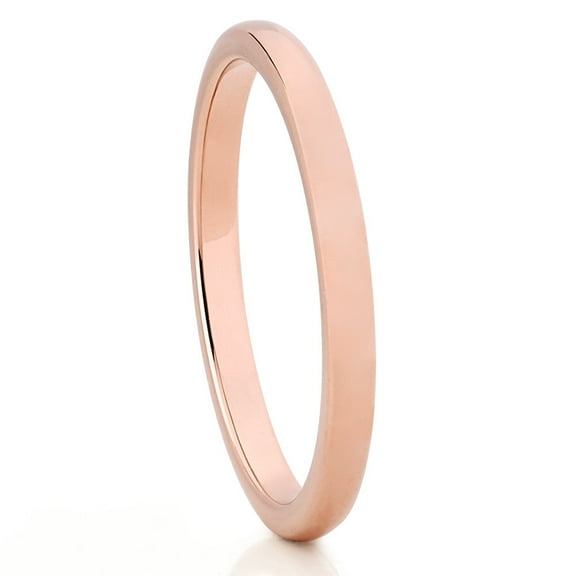 2mm Rose Gold Tungsten Ring,Rose Gold Wedding Ring,Stackable Ring,Rose Gold Band,Ladies Ring