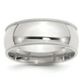 thumbnail image 1 of Sterling Silver 8mm Milgrain Comfort Fit Band - Size 6.5, 1 of 2
