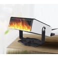 thumbnail image 2 of Ventilador portátil con calentador de coche de 12 V, descongelador rápido de calentamiento rápido de 150 W, calentador de coche 2 en 1, espacio para automóvil (blanco), 2 of 5