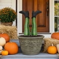 thumbnail image 7 of Witch Leg Stakes, Decorates Yard with Funny Spooky Style, Ground Stakes, Glitter Shoe Design and Weatherproof Fabric Build for Front Yard, Garden Display, and Halloween Party Scene., 7 of 7
