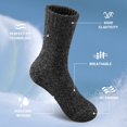 thumbnail image 4 of Calcetines de lana SIMIYA para hombre, invierno, senderismo, gruesos, 5 pares, 4 of 6