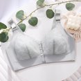 thumbnail image 5 of NIEWTR Bras for Older Women New Front Snap Bras for Seniors, Bra for Women Front Closure No Underwire Bra(Grey,2XL), 5 of 8