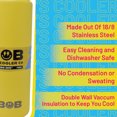 thumbnail image 4 of BOB THE COOLER CO - 26oz "The Big Swig" Double Wall Vacuum Insulated Water Bottle with Spout Lid, Made of Stainless Steel, Leak Proof, Great for Sports, Travel, & More, 4 of 9