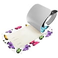 thumbnail image 2 of Square 2Pack PU Leather Butterflies Cruise Luggage Tag with Privacy Cover and Name ID Tag for Travel Handbags Backpacks Luggage Tags, 2 of 6
