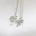 thumbnail image 3 of HomeKingdee 2 Pcs Best Friends Heart Pendant Necklace Set - Alloy Broken Heart Partner Friendship Jewelry with 19.7 Inch Chain and 1.3 Inch Pendant for Gift Giving, 3 of 5