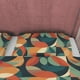 thumbnail image 3 of Geométrica funda nórdica de algodón, juego de cama retro, abstracto color botánico edredón, 3 of 6