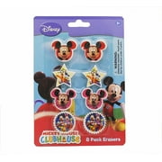 Licensed Mickey Clubhouse 8pk Shaped Erasers on Gift Card Set