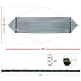 thumbnail image 4 of Tranquillo Double Hammock 2 Persons Polyester Hammock 550lbs with Hammock Tree Straps, Grey, 4 of 6