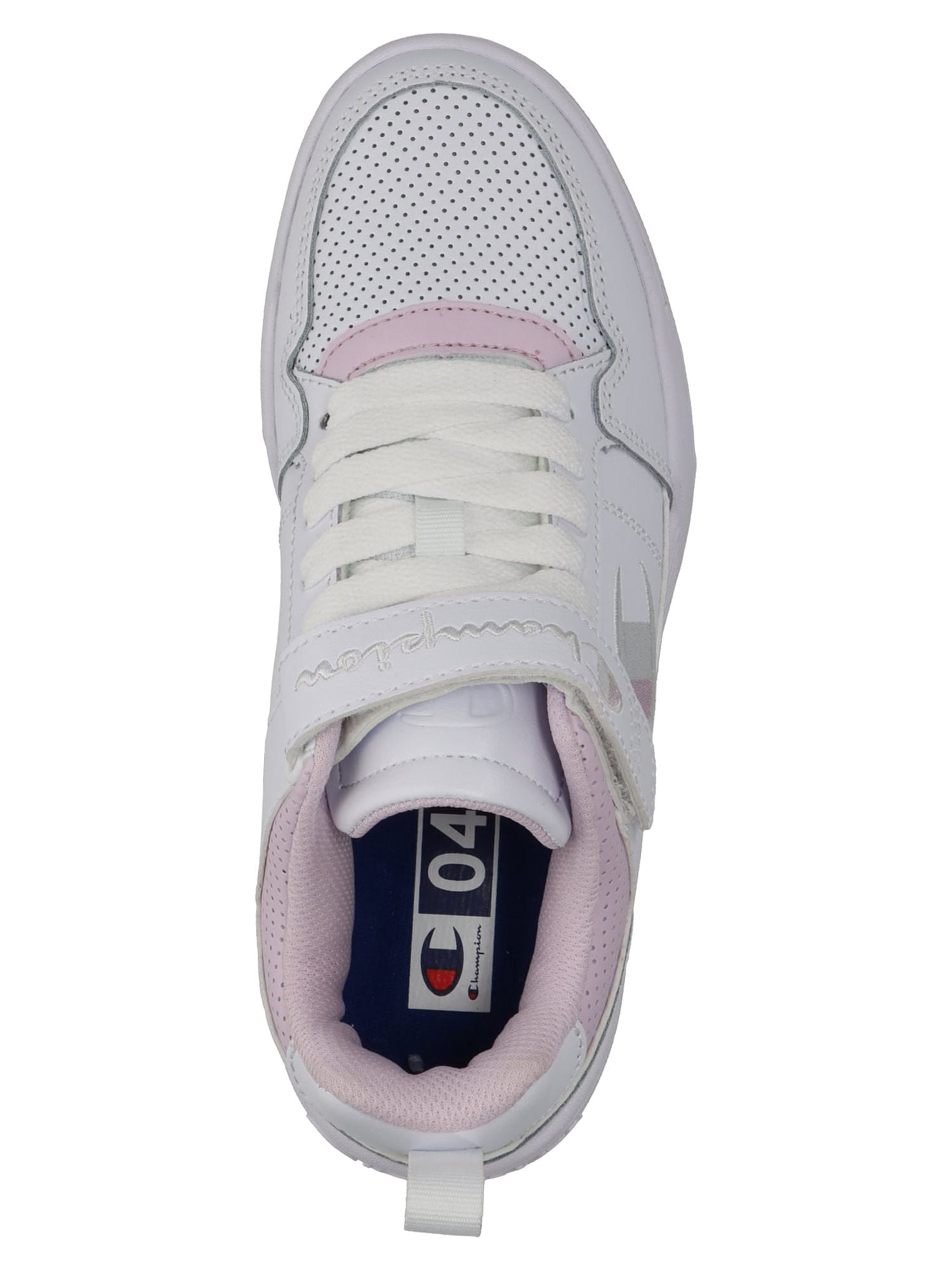 Champion Girls' Shoes Low-Top Medium White, Pink 3.5